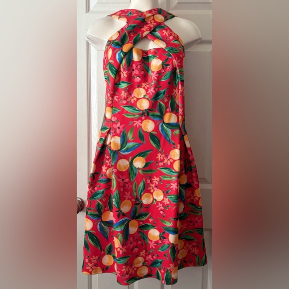 Vince Camuto Plus Printed High-Neck Fit & Flare Dress Women’s size 16W - Picture 2 of 6